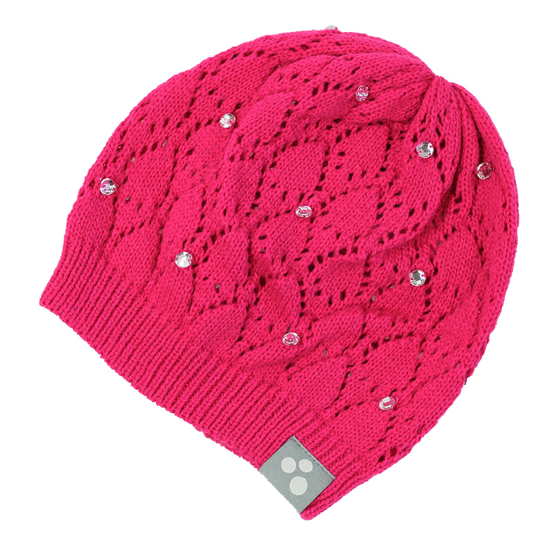 Dziewczęca czapka dziergana LACY (wiosna–jesień)